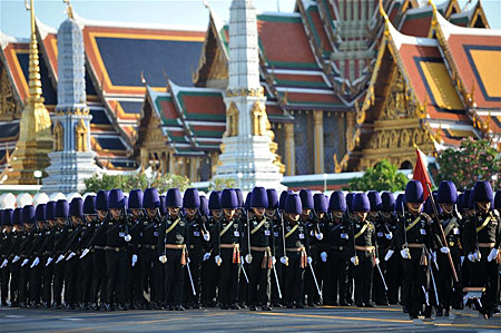 泰国举行国王加冕仪式彩排
