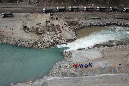 大坝成功截流——中企建设巴基斯坦苏吉吉纳里水电站取得阶段性成果