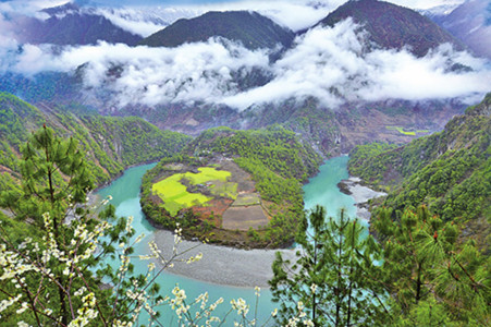 怒江：岸绿景美碧水流