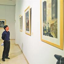 滇池旅游度假区文化长廊建设美术书法摄影展举办