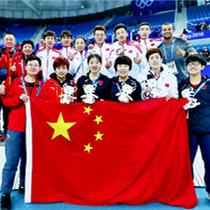 中国队获男子5000米接力银牌