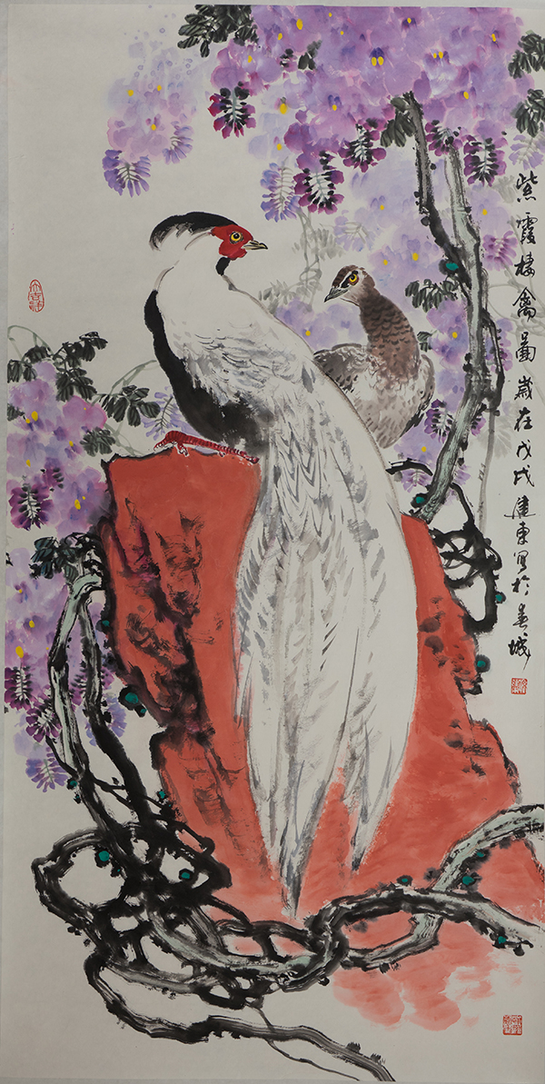 孔雀传神染画屏—孙建东的中国画创作