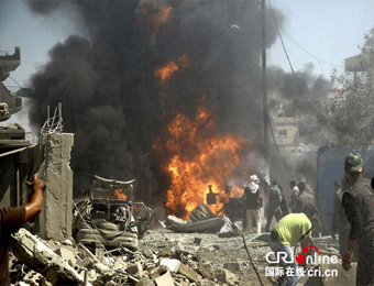 叙利亚东北部城市发生两起爆炸袭击 死伤众多