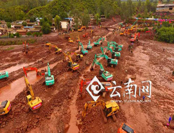 堰塞湖险情处置 成昆铁路抢通工作稳步推进