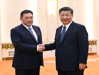 习近平会见蒙古人民党主席、国家大呼拉尔主席恩赫包勒德