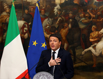意大利修宪公投被否 总理伦齐宣布辞职