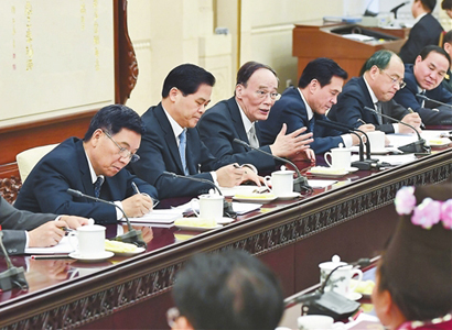 王岐山参加云南代表团审议