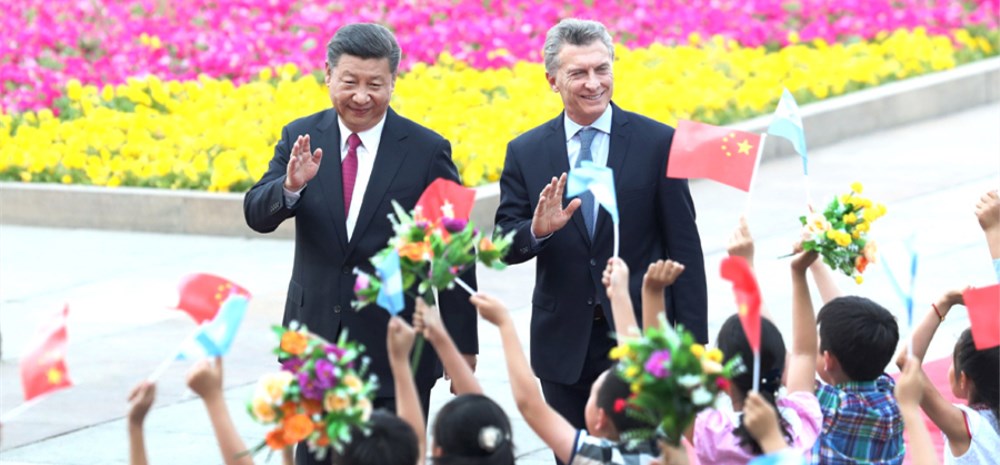 习近平同阿根廷总统马克里举行会谈