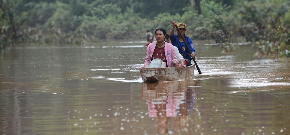 直击老挝南部阿速坡溃坝事故灾区现场