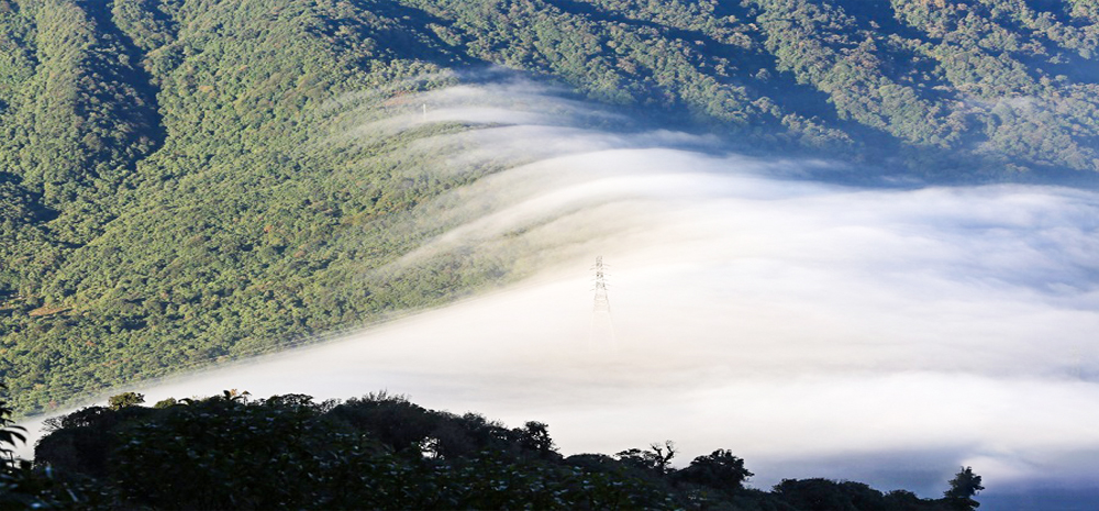 云雾缭绕的金平分水岭国家级自然保护区