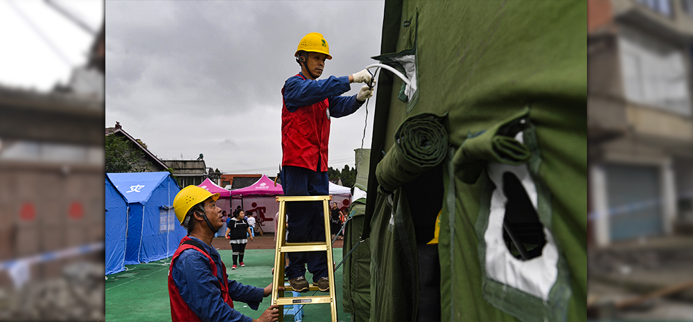 四川威远地震灾区应急救援有序进行