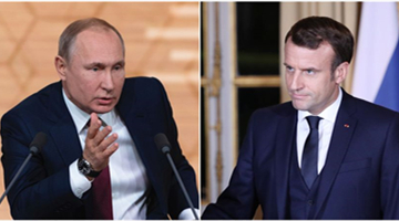 Putin, Macron discuss Ukraine issue over phone