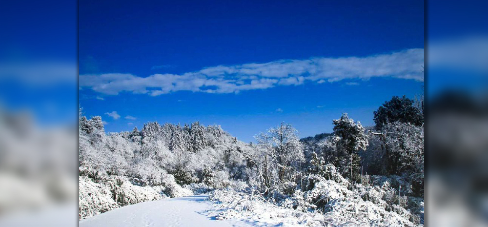 หิมะสีขาวที่เขื่อนเสียวเฉ่า-อี๋เหลียงสวยงามจับตา