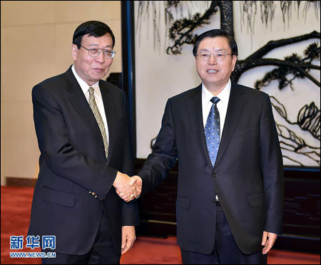 ประธานคณะกรรมการสภาผู้แทนประชาชนแห่งชาติจีนพบประธานสภานิติบัญญัติไทย