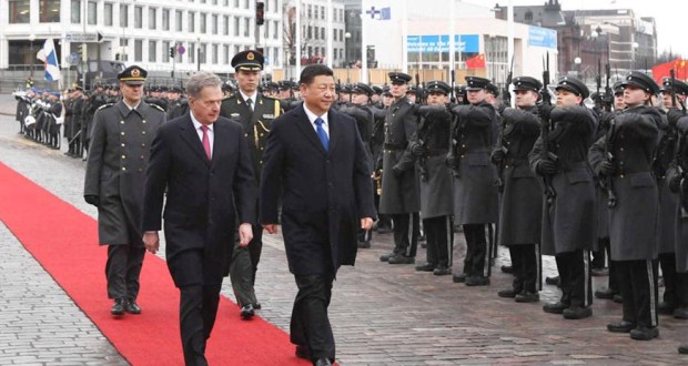 ประธานาธิบดีจีนเจรจากับประธานรัฐสภาฟินแลนด์