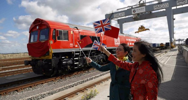 ออกวิ่งแล้ว! รถไฟส่งสินค้าจีน-อังกฤษโดยตรงขบวนแรก