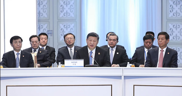 ประธานาธิบดีจีนร่วมการประชุมผู้นำประเทศสมาชิกองค์การความร่วมมือเซี่ยงไฮ้ครั้งที่ 17