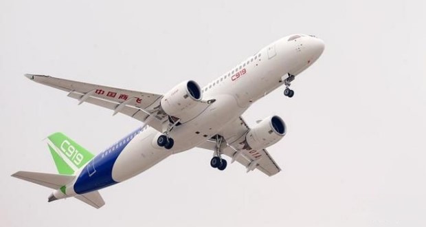 จีนได้รับใบสั่งซื้อเครื่องบินลำใหญ่ C919 เพิ่ม 130 ลำ